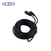 Cable de Extensión de 20M para Cámara de Seguridad CCTV de Vehículos, Cable de Monitor de Autobús con Conector de Aviación de 4 Pines