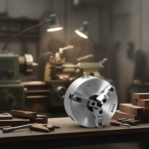 Mandrin de tour Vevor 8 pouces à 3 mors auto-centrant 200 mm en acier pour le travail du bois et des métaux - Product Image 2