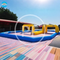 Piste de karting gonflable en PVC pour l'extérieur / Piste de course gonflable / Piste de voitures tamponneuses gonflables pour quad