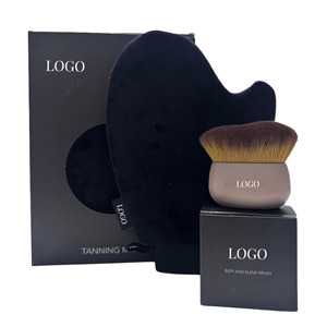 Kit d'accessoires auto-bronzants Tan Remover : Gant exfoliant, applicateur dorsal facile à utiliser, pinceau applicateur pour le visage et les mains - Product Image 1