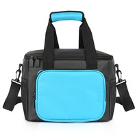 Portable Polyester épaule isolé refroidisseur sac d'épicerie 20 canette de bière PEVA sac thermique isolation en plein air nourriture pique-nique sac isotherme