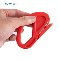 Kit d'outils YLWRAP pour l'application de film vinyle automobile, ensemble d'outils de précision pour film de fenêtre, couteau de sécurité, spatule d'angle