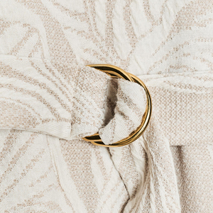 Robe <span class=keywords><strong>maxi</strong></span> fluide à manches courtes pour femmes, motif <span class=keywords><strong>de</strong></span> feuilles beige, élégante, nouvelle collection Wisrise, OEM personnalisée - Product Image 4