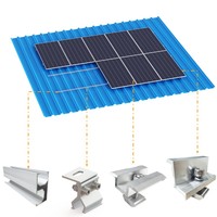 Structure de montage de panneaux solaires en alliage d'aluminium haute résistance, système de montage solaire résistant à la corrosion