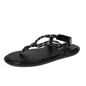 Sandales de luxe Yixinda pour <span class=keywords><strong>femme</strong></span>, légères, couleur unie, avec nœud en corde et bout en queue de poisson - Product Image 6