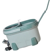 Ensemble de serpillière magique classique à 360 degrés, fabriqué en Chine, de bonne qualité, à prix raisonnable, avec roues, acier, double entraînement
