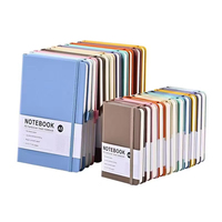 Libreta A5 con Correa de Cuero PU Personalizada, 100 Hojas Rayadas, Color Macaron, Diario de Oficina, Regalo Promocional, Venta al Por Mayor, OEM, ODM