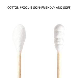 Prix avantageux, coton-tiges jetables écologiques en coton blanc, 500 unités, bâtonnets en bois à double extrémité, 7,9 cm, Ear Yanqiqi S-500 - Product Image 5