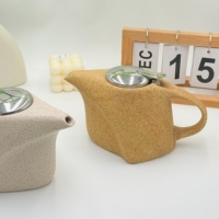 Théière en céramique avec filtre, théière en céramique avec infuseur, ensembles de café et de thé faits à la main, cafetière en céramique, ensemble de thé arabe