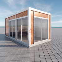 Maison conteneur modulaire isolée moderne, assemblage rapide, maison préfabriquée pour dortoir du personnel et bureau de chantier 20ft 40ft