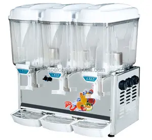 Wholesale Food & Beverage Shops China 3 Tank Cold Drinking Fruit Juice Making Dispenser Machine