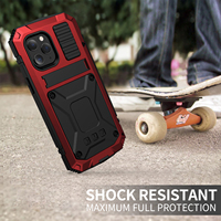Housse de protection antichoc étanche certifiée TPU + PC IP68 avec protecteur de caméra pour 15 coques de téléphone