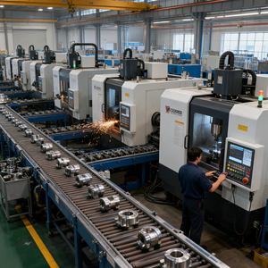 Piezas de Router Hechas a Medida de Alta Precisión OEM, Piezas de Maquinaria Agrícola Mecanizadas por <span class=keywords><strong>CNC</strong></span>, Mecanizado de 5 Ejes - Product Image 4