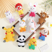 Poupée au crochet Zodiaque, en coton fait main, produit fini, petit cadeau, animal en fil tricoté, pendentif transfrontalier, breloque de sac, modèle universel