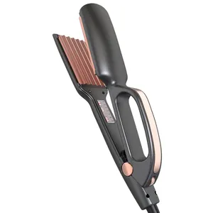 OEM ODM סלון מקצועי שיער מחליק שיער כפול מתח שטוח ברזל עם מתכוונן LED אור שטוח ברזל