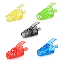 Zonze Transparente Verzugsfreie PVC-Stecker für Cat5/Cat5e/Cat6/Cat6A/Cat7 Netzwerk RJ45 Patchkabel Durchsichtiger Zugentlastungs-Steckverbinder