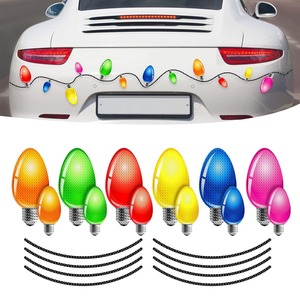 Pegatinas Navideñas para Coche, Imanes para Refrigerador, Decoración para Carrocería de Coche, Pegatinas Reflectantes para Coche - Product Image 4