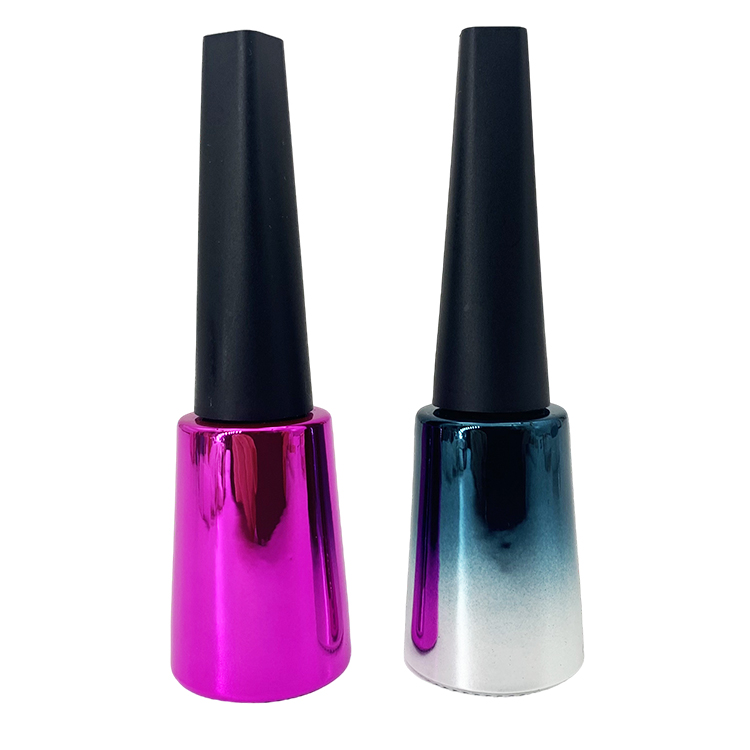 Gradient Plating Empty Nail Varnish Bottles 12ml 15ml Fingernail Polish Containers