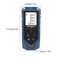 Pengukur Jarak Laser 100m, Meteran Digital, Unit: m, ft, in, Pengukur Jarak Laser Digital