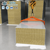 Panneau sandwich en laine de roche ignifuge, isolant thermique et acoustique, pour murs et toitures, panneaux en laine de roche pour salles blanches