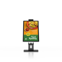 Kiosco de Autoservicio Vertical AWSTOUCH de 15.6/21.5/23.8 Pulgadas con Pantalla Táctil Capacitiva LCD Interactiva y Escáner QR