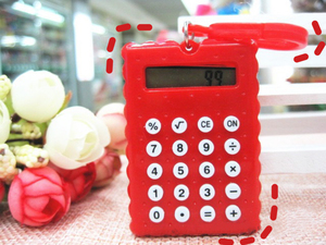 Vente chaude Mini calculatrice porte-clés Calculatrice de poche couleur différente Cadeau porte-clés - Product Image 5