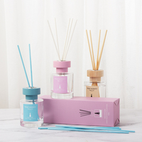 Diffuseur de parfum en roseau de luxe à longue durée de vie, flacon en verre rond de 125 ml, décoration de maison écologique