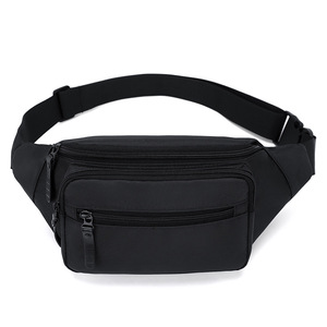 <b>Hot</b> Selling Unisex Simple Waterproof Oxford Cellphone Waist Bag Crossbody Fanny Pack Custom Logo <b>Belt</b> Zipper Closure for Daily - Product Image 1