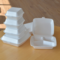 Récipient alimentaire de 8/9 pouces Boîte articulée à 3 compartiments Boîte à emporter