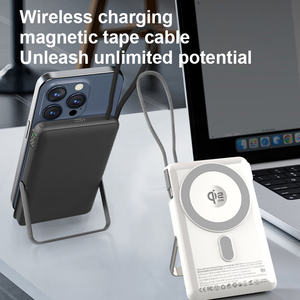 แบตเตอรี่สำรองแบบกึ่งโซลิดสเตต Qi 2.2 25W ความจุ 10000mAh แบบแม่เหล็<span class=keywords><strong>ก</strong></span>พกพา พร้อมสาย USB-C ชาร์จเร็<span class=keywords><strong>ว</strong></span>แบบไร้สาย แท่น<span class=keywords><strong>ว</strong></span>างโลหะ - Product Image 1