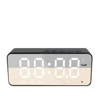 Grenzüberschreitender Mini-Plastik-Wecker Kabellos mit Lautsprecher FM-Radio Sprachansage Böhmisches Design Lithium-Batterie-Betrieb