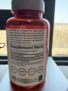 Vinagre de maçã Cápsulas para Adultos-Antioxidante & Gut Health Support 4 cápsulas por porção Suplemento Herbal - Product Image 3