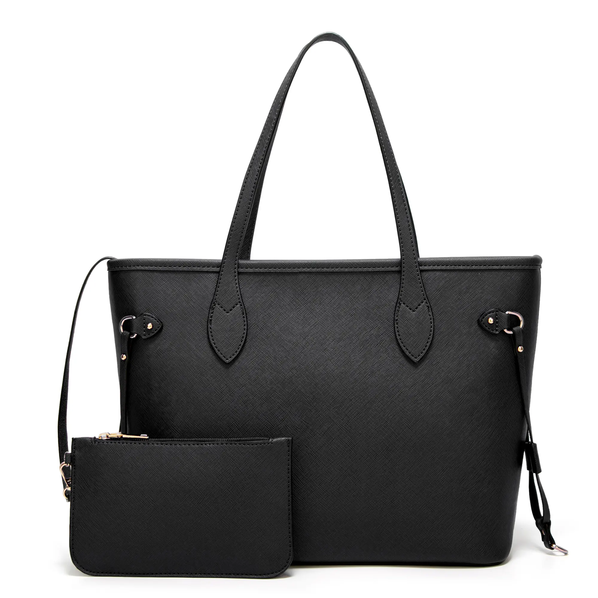 Factory OEM Designer Leather Handbag Custom Embossed Tote Purses Large Satchel Purses and Handbags For Women
