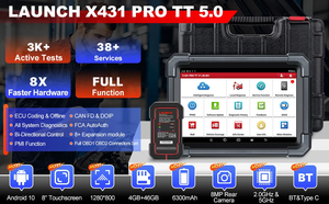 Диагностический сканер LAUNCH X431 PRO TT V5.0 для автомобилей, поддержка CAN FD/DOIP/OBFCM, сканирование всех систем, двунаправленное кодирование ЭБУ, 38+ функций сброса - Product Image 5