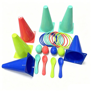 Ensemble de jouets de sport multifonctionnels pour tout-petits, jeu d'équilibre en forme d'œuf + jeu de lancer d'anneaux en plastique, cadeau d'anniversaire pour garçons et filles à partir de 3 ans - Product Image 5