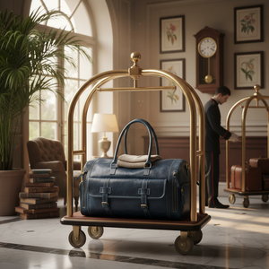 Bolsos de Mano de Cuero Genuino de Lujo Vintage, Grandes y Únicos, con Cierre de Cremallera y Cadenas Sólidas, Unisex, Personalizables - Product Image 2