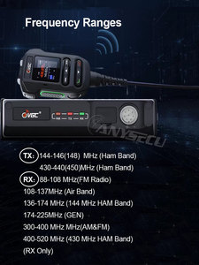 วิทยุสื่อสารเคลื่อนที่ VGC VR-N7600 พร้อมระบบตั้งค่าความถี่แบบสัมผัสเดียว, แอปพลิเคชันบลูทูธ, การรับสัญญาณคลื่นอากาศ, ระบบระบุตำแหน่ง Beidou+GPS L800 - Product Image 3