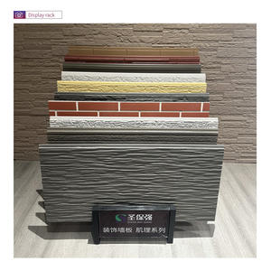 Papan semen serat Travertine marmer dipoles Modern pelapis dinding untuk vila - Product Image 3