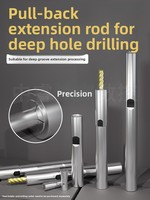 Fraise de précision à queue de tirage arrière KONT SDC anti-vibration pour usinage de cavités profondes de petit diamètre C12 C16