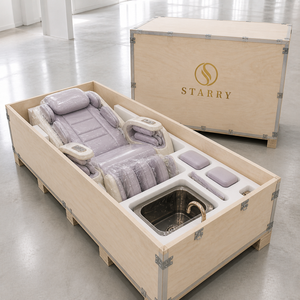 Foot Spa <b>Chair</b> with Arm Airbags for Premium Nail Salon - Product Image 6