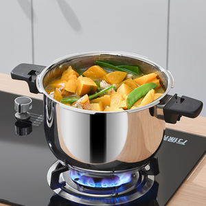 Zhenneng 공장 가격 5L/6L/8L 및 22cm/24CM/26CM 크기의 새로운 디자인 다기능 스테인레스 스틸 304 압력 밥솥 냄비 - Product Image 2