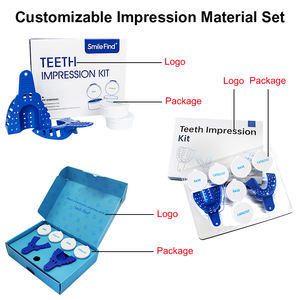 Smilefinde prodotti dentali in gomma siliconica Kit stampaggio denti vassoio impiallacciatura stucco fogli di impronta dentale materiali - Product Image 5