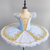 Robe de tutu en gaze moelleuse pour enfants, costume de scène pour enfants, petite princesse de ballet colorée de luxe, costume de performance du petit cygne