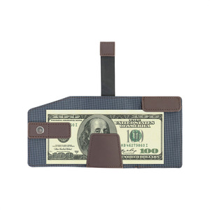 Tarjetero de cuero PU de 4 pulgadas, billetera plegable de color sólido para tarjetas de crédito, uso diario - Product Image 4