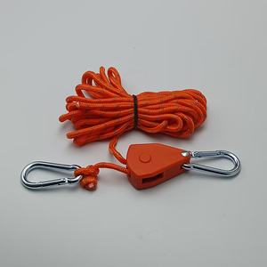 Tenditore a corda per <span class=keywords><strong>tenda</strong></span> con fune elastica in metallo puleggia prolunga antivento per campeggio - Product Image 2