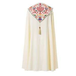 European American Halloween Cos Costume Medieval Arab Tassel Printed Stage Performance Cape - Product Image 6