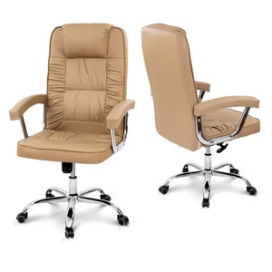 Vente directe d'usine, chaise de bureau pivotante réglable, chaise de direction de luxe à dossier haut, chaise ergonomique en cuir - Product Image 3