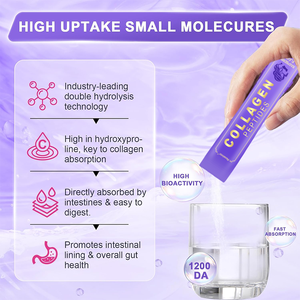 Poudre de peptides de collagène multi-sources en sachet, complément alimentaire pour la peau, les cheveux et les ongles, et anti-âge avec vitamines C et E - Product Image 5