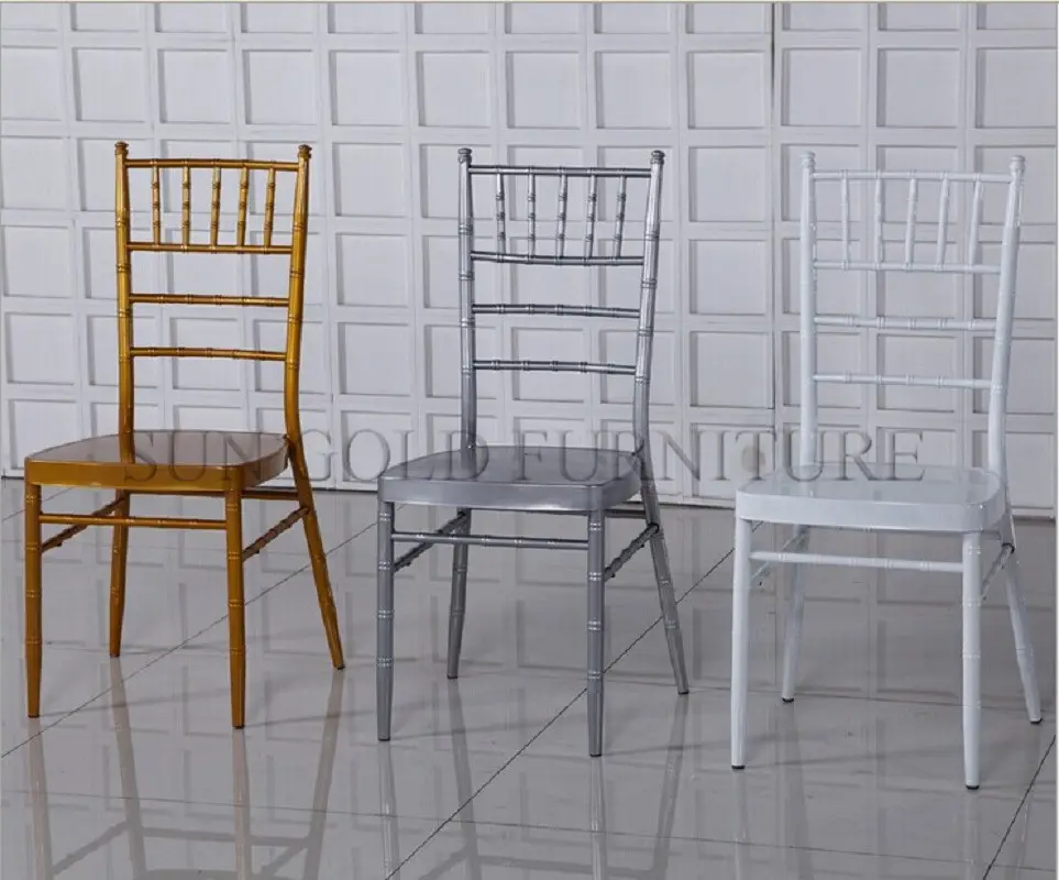 Newest Cheapest Wedding chair iron acrylic plastic Customized Chair