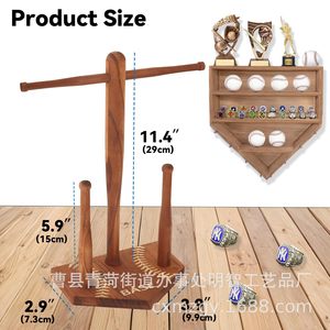 Expositor de Joyería de Madera con Diseño de Bate de Béisbol, Organizador de Escritorio para Guardar Collares y Anillos - Product Image 4